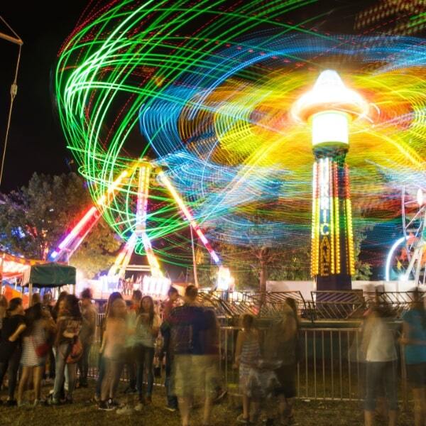 fall fest rides at night