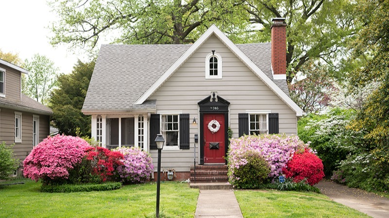 The Evansville Region is home to countless affordable housing options like this starter home with beautiful landscaping