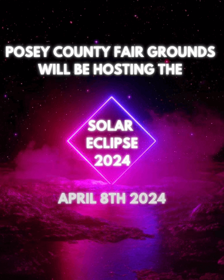 2024 Posey County Solar Eclipse at the Fair event poster