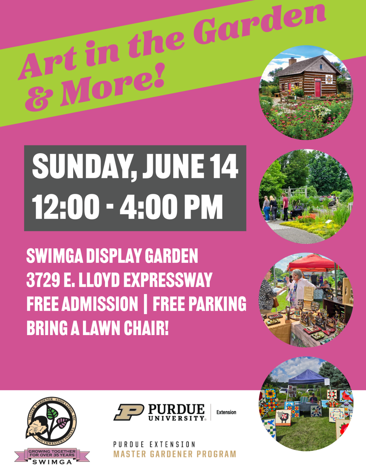 Art in the Garden 2026 event poster