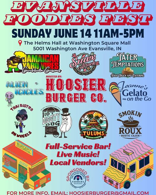 Evansville foodie fest 2026 event poster