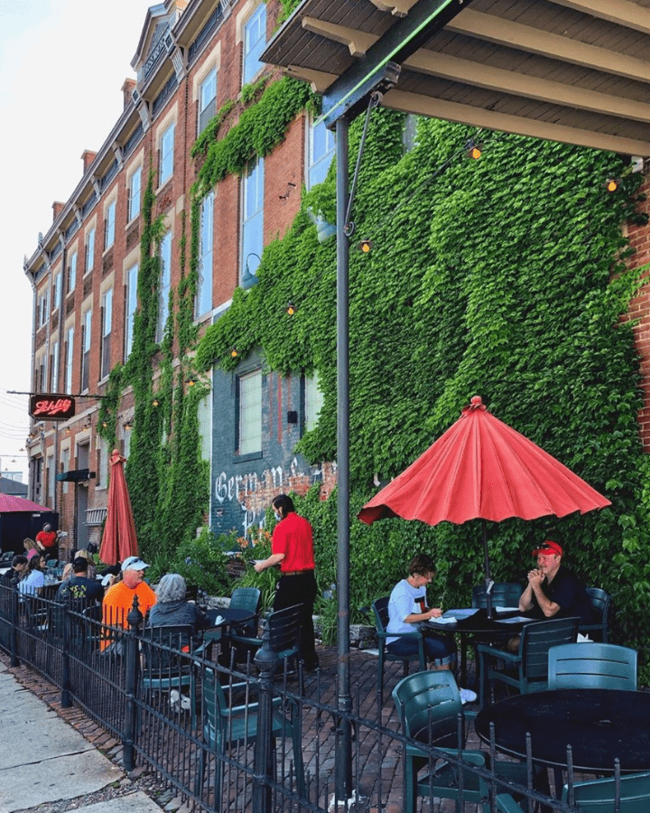 the patio at the Gerst Haus