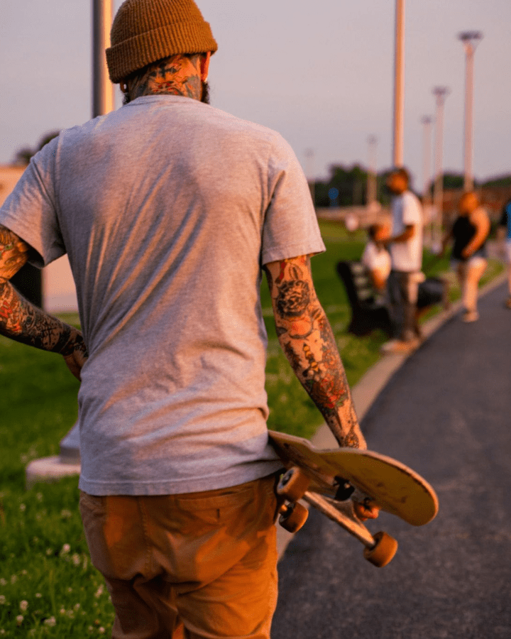 Sunset Skatepark Skateboarder-min