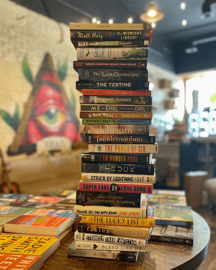 your brothers bookstore book stack