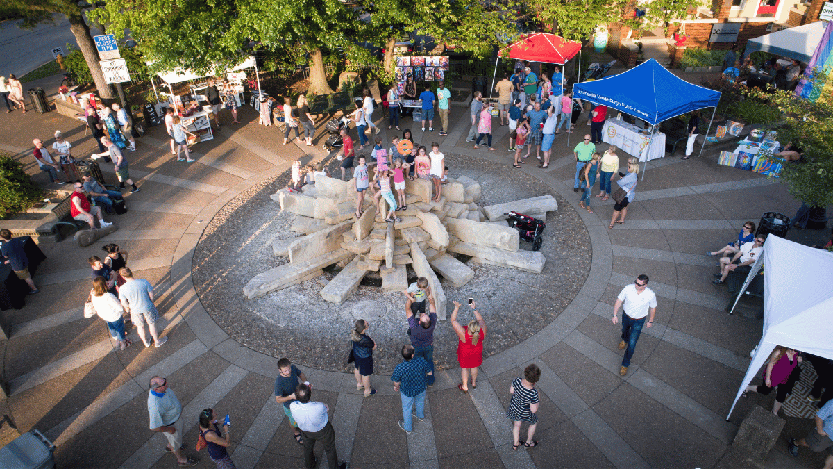 haynies corner first friday crowd
