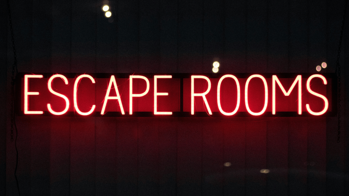 generic escape room sign