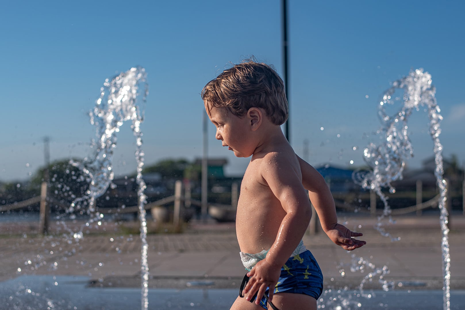 fountains at riverbend park in mt. vernon